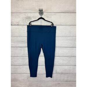 Fabletics Plus Size Trinity High Waisted Pocket Blue Active Leggings Size 4X